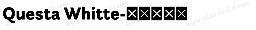 Questa Whitte字体转换